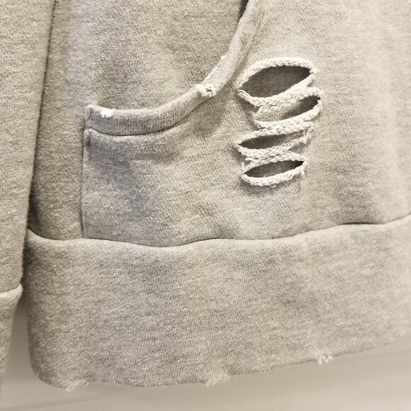 LIKE NEW Women's Chelsea DeBoer XS Distressed Hoodie - Picture 7 of 16